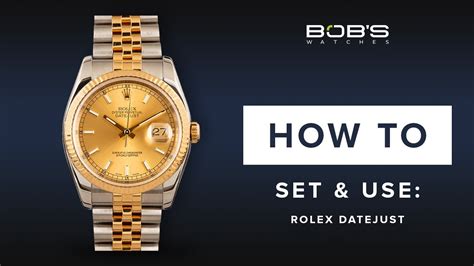 how to adjust time in rolex datejust|Rolex Datejust change date.